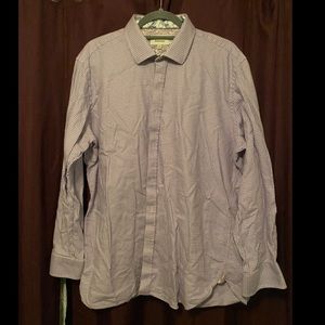 Great Purple Ted Baker Long Sleeve Button Down